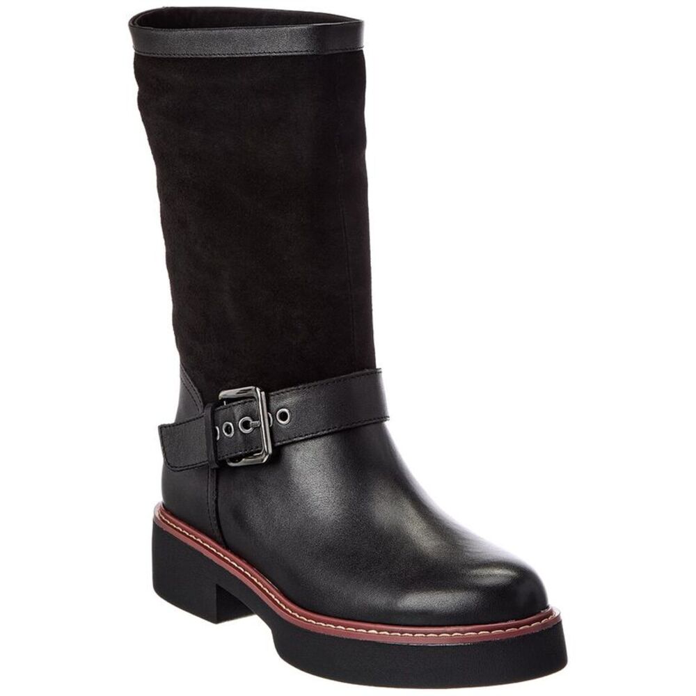 Sanctuary Milena Suede & Leather Boot, Black